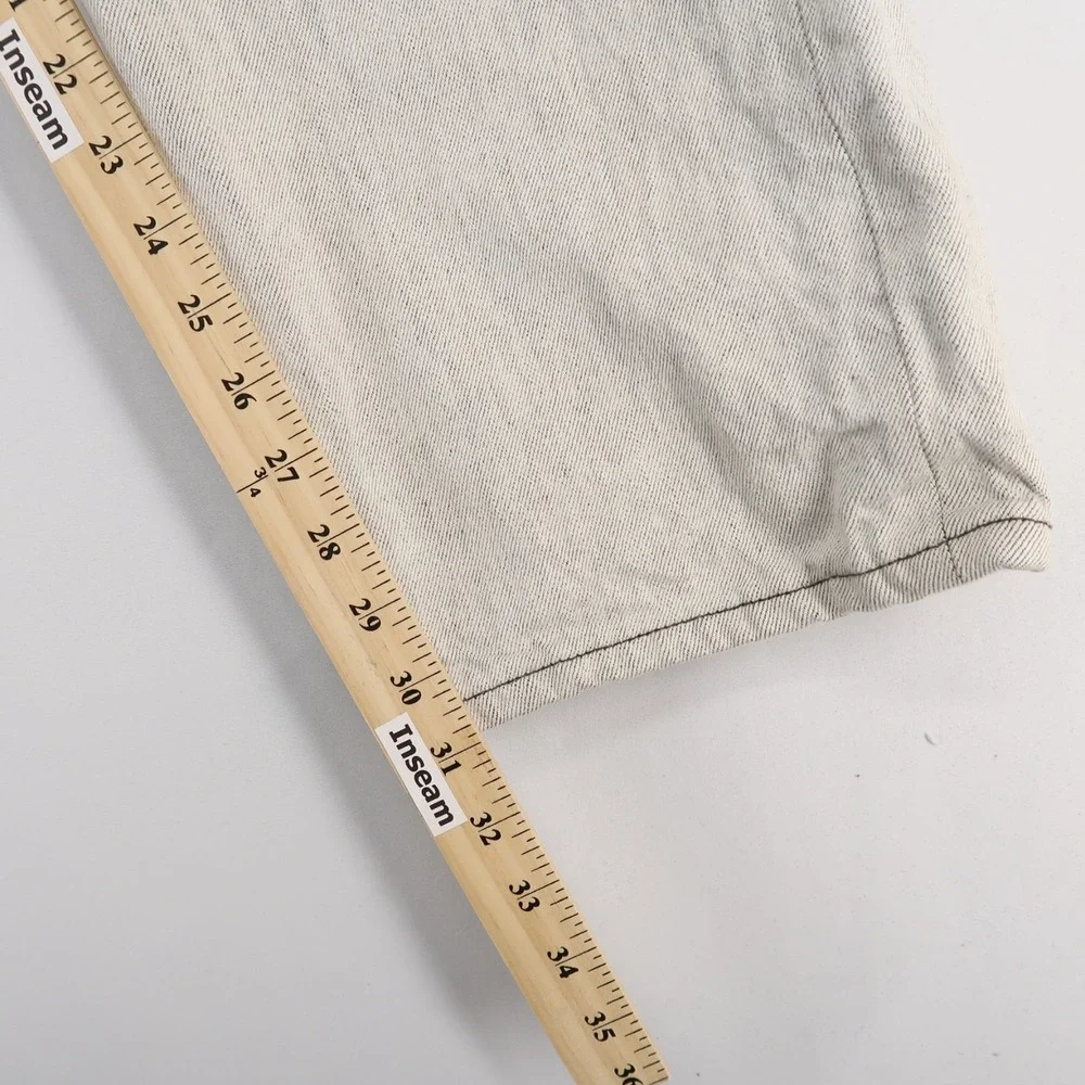 Levis 501 Jeans Mens‎ 42x34 Gray Button Fly Original Fit Straight Leg Denim